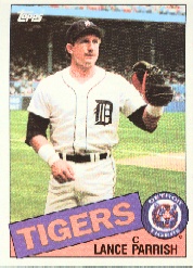 1985 Topps Baseball Cards      160     Lance Parrish